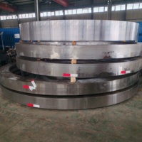 Services de forgeage pour anneaux et brides forgés laminés sans soudure, en acier et acier allié C45 42CrMo, pour roulements d'orientation industriels, fabrication OEM