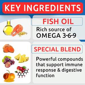 Suplementos Nutricionales Omega para Mascotas de Marca Privada OEM/ODM con Calostro para Piel y Pelaje en OEM/ODM - Product Image 2