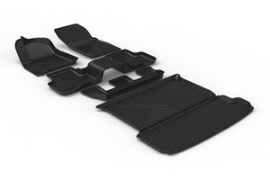 Joryee TPE Liner alfombra 3D alfombrilla para suelo de coche maletero alfombrillas para coche piezas de coche para <span class=keywords><strong>Audi</strong></span> <span class=keywords><strong>Q7</strong></span> 2016-2025 5 asientos 2018 accesorio <span class=keywords><strong>Interior</strong></span> - Product Image 4