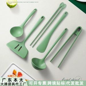 Silicone Kitchenware Set 6 Pieces Heat Resistant Cooking Spatula <b>Spoon</b> Set For Household Use - Product Image 2