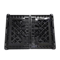 Caisse en plastique pliable et empilable pour le stockage de bouteilles, 24, 26, 50 quarts, résistante, en maille, pour la vente