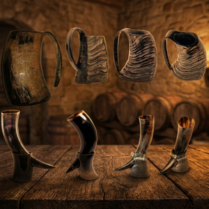 Ready Stock B.S. INTERNATIONAL Old Fashioned Glass Drinking Horn Mugs Custom Designs Eco-Friendly Lightweight Portable Long <b>Beer</b> - Product Image 1