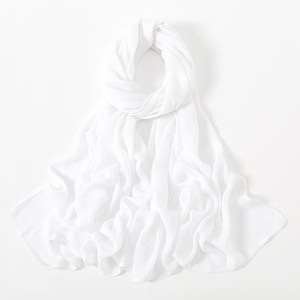 Women Solid Color Cotton Shawl Lightweight Long <b>Scarf</b> All Seasons Daily Wear Beige Brown Purple Orange - Product Image 2
