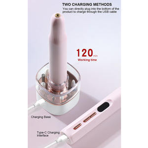 2 In 1 Draagbare Draadloze Elektrische Nagelboormachine Set Manicure Bit Pen Tool Met UV-Nagellamp Voor Gebruik In De Salon - Product Image 6