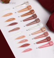 Fournisseur de produits pour ongles YDC, gel acrylique non collant, gel poly pour ongles, gel de construction solide pour extension d'ongles, 21 couleurs, OEM, étiquette privée