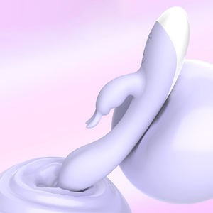 Vibrador de Clítoris con Doble Estimulación del Punto G, Dispositivo de Masturbación Recargable, Juguete Sexual con Lengua de Conejo para Mujeres - Product Image 1