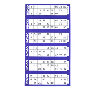 2024 Professionele Bingo Ticket Van Hoge Kwaliteit Leverancier Biedt Interessante Gameplay, High-Definition Afdrukken