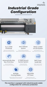 1804 UV Hybrid 4Printhead I3200 Digital Large Printer New Fully-Automatic <b>Refillable</b> <b>Ink</b> for Banners Backlit - Product Image 1