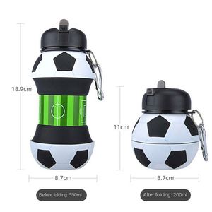 Gourde pliable en silicone et PP pour sports de plein air, design créatif, portable, anti-fuite, pour étudiants et enfants - Product Image 4
