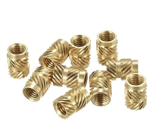 M2 M3 M4 M5 đôi Twill Brass Knurled chèn <span class=keywords><strong>Nut</strong></span> Brass nóng chảy chèn hạt sưởi ấm đúc đồng Knurled <span class=keywords><strong>NUT</strong></span> - Product Image 1
