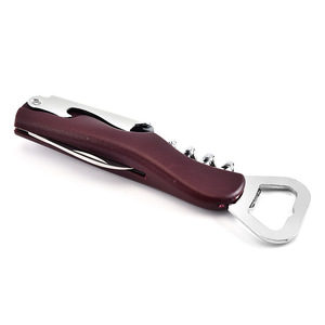 ที่เปิดขวดอเนกประสงค์ Xuan Rui สีเบอร์กันดี ทำจากสแตนเลส ดีไซน์แบน สำหรับเปิดไวน์และเบียร์ - Product Image 1