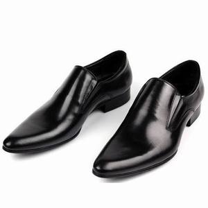 Men's High Quality Loafers Flat <b>Shoes</b> Professional Designer-Made Formal Casual Mocasin Height Increasing Cow Leather Upper - Product Image 2