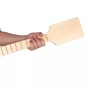 Vente flash : Manche de guitare en érable canadien satiné à 22 frettes avec tête de manche DIY et incrustation de points en nacre - Product Image 4