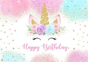 <span class=keywords><strong>Sfondo</strong></span> Fotografico Arcobaleno con <span class=keywords><strong>Unicorno</strong></span>, Nuvole e Stelle per Baby Shower, Feste di Compleanno, Decorazioni e Accessori per Studio Fotografico - Product Image 2