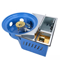 Barbecue à gaz coréen Four à gaz de bureau Barbecue d'intérieur commercial Hot Pot Grill à gaz avec table pliante en acier inoxydable de 120cm