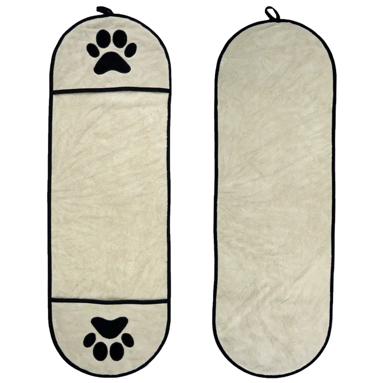 Toalha de banho para cachorros, toalha super absorvente com bolsos, toalha de banho para cães e gatos