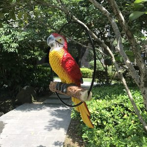 Estatua de loro para perchas en ramas, estatua de recolector de aves tropicales adecuada para patio, césped, hogar y decoración de jardín - Product Image 2