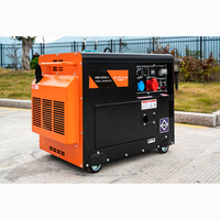 Générateur diesel silencieux portable VG 1/3 phase 220v/380v mini pour usage domestique, insonorisé, 3kw 5kva 6kw 7kva 8kva