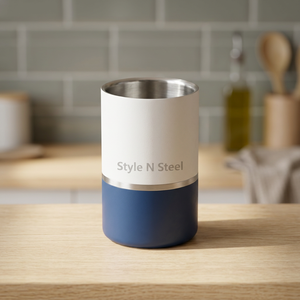 Seau à glace en acier inoxydable pour vin, refroidisseur à champagne, baril à boissons en métal pour hôtel, bar, fête - Product Image 1