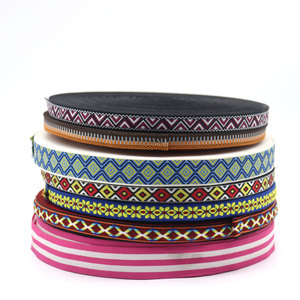 Wj001 tùy chỉnh Jacquard Nylon dệt kim <span class=keywords><strong>Webbing</strong></span> Giao hàng nhanh nhà máy bán buôn - Product Image 1