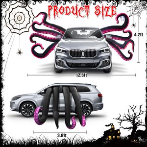 Décoration <span class=keywords><strong>de</strong></span> ballon d'Halloween pour porte <span class=keywords><strong>de</strong></span> <span class=keywords><strong>garage</strong></span> avec bande d'arche et points <span class=keywords><strong>de</strong></span> colle Kit <span class=keywords><strong>de</strong></span> décorations pour coffre ou friandises d'Halloween - Product Image 1