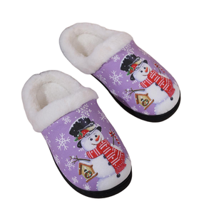 <span class=keywords><strong>Zapatillas</strong></span> de <span class=keywords><strong>mujer</strong></span> Warm House Memory Foam House Fuzzy Cute Christmas para <span class=keywords><strong>mujer</strong></span> - Product Image 4