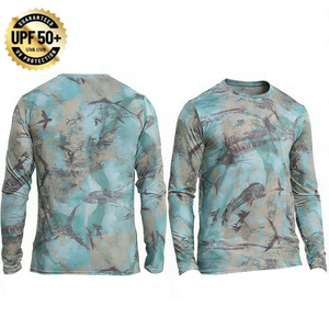 Camiseta de Pesca de Manga Larga con Protección Solar UPF 50+, Secado Rápido, Anti-UV, Antibacteriana, para Actividades al Aire Libre, Tallas Grandes, con Estampado por Sublimación Personalizado - Product Image 1