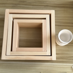 Set di 3 Mensole da Parete in Legno di Pino Massiccio con Vasi in Ceramica Bianca Inclusi |   Decorazione Artigianale Squisita per Casa <span class=keywords><strong>e</strong></span> Ufficio - Product Image 2