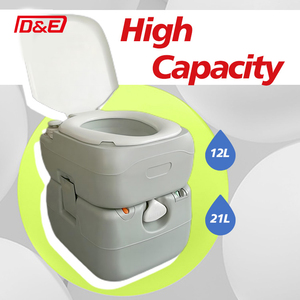 Toilette portative 21L réservoir d'eau douce 12L réservoir de rétention de déchets 21L pour camping-car <span class=keywords><strong>caravane</strong></span> camping-car - Product Image 5