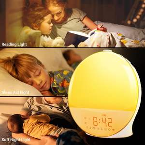 Reloj Despertador con Luz de Simulación de Amanecer para Niños y Personas con Sueño Pesado, Venta al Por Mayor Directo de Fábrica - Product Image 3