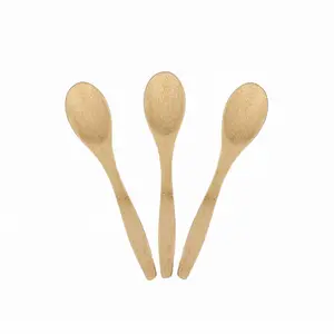 Factory Hot Sale New Natural Environmental Protection Food Grade Honey Coffee Soup Tea Bamboo Spoon