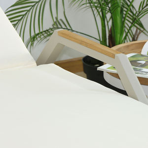 Patio esterno giardino salotto Chaise lettino con bracciolo piscina Club Daybed <span class=keywords><strong>sdraio</strong></span> mobili per alberghi e ville - Product Image 5