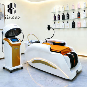 เตียงสระผมนวดศีรษะแบบใหม่ เตียงสปาสระผมพร้อมนวดตัว 4 มิติ และอบไอน้ำ - Product Image 1