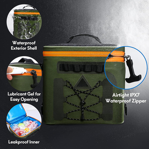 Sac isotherme pour vin, poisson, bière, sac isotherme imperméable, sac de pique-nique, glacière <span class=keywords><strong>souple</strong></span> portable - Product Image 4