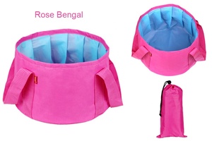 Cubo plegable portátil de 15L, lavabo de pie para <span class=keywords><strong>turismo</strong></span> al aire libre, lavabo de riego plegable tipo viaje - Product Image 2