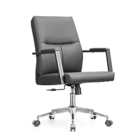 Chaise de bureau ergonomique moderne en cuir Cadeira escritorio Chaise de directeur de bureau en cuir Chaise de bureau de direction pivotante