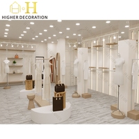 Décoration de Comptoir pour Boutique de Vêtements Féminins, Mobilier de Magasin de Costumes, Présentoir en Bois pour Magasin de Vêtements, Design d'Intérieur