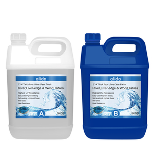 <span class=keywords><strong>Resina</strong></span> <span class=keywords><strong>Epossidica</strong></span> per Colata 2103, Formula Alimentare Non Tossica Resistente ai Raggi UV per Bordi Naturali in Legno e Realizzazione di Tavoli - Product Image 2