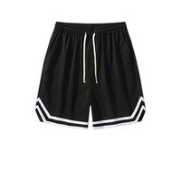 Celana Pendek Olahraga Basket Kasual Pria Ukuran Besar, Model Longgar, Bahan Tenun Polos, Pinggang Sedang, Ramah Lingkungan, Tahan Air, Bernapas, Cepat Kering