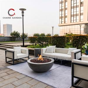 Juego de sofás <span class=keywords><strong>para</strong></span> exteriores, cuenco <span class=keywords><strong>para</strong></span> fogata, muebles de exterior personalizados, patio, fogata, piscina, cuenco <span class=keywords><strong>para</strong></span> fogata de Gas/pozo - Product Image 2