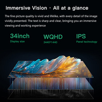 Moniteur LED incurvé LGKC 34 pouces, dalle IPS, rapport d'aspect 21:9, 165 Hz, temps de réponse 1 ms, HDR400, 100 % sRGB, interface DP, pour jeux sur ordinateur de bureau