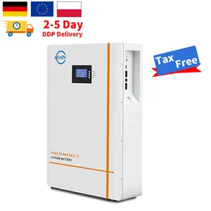 משלוח DDP חינם 5kwh 7.5kwh 10kwh 48V 100Ah 150Ah 200Ah PowerWall LFP סוללה כוח קיר רכוב ליתיום יון