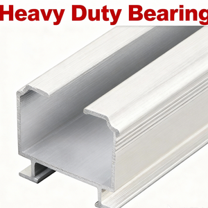 Оптовая продажа: Бесшумная карнизная система из алюминиевого сплава с направляющими и торцевыми заглушками для дома и отелей - Product Image 2