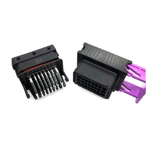 Conector de ECU Automotriz de 24 Pines, Enchufe y Conector Hembra y Macho de Plástico Negro para Uso en Automóviles - Product Image 1