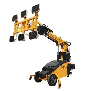 CE 1000kg Lifting Machine For Glass Electric Glass Lifter With Rubber And Sponge Suction Cups Options Available