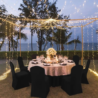 Housse de chaise de mariage en spandex extensible, housse de protection durable et réutilisable, restaurant, banquet, hôtel, salle à manger, fête, universelle, légère