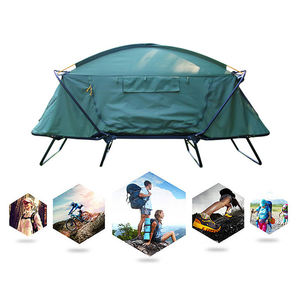 Lit de camping pliable pour 1 à 2 personnes, hors sol, lit de camping pliable, tente de camping, tente de camping à monter sur un lit pliant ou à utiliser <span class=keywords><strong>seul</strong></span> - Product Image 2