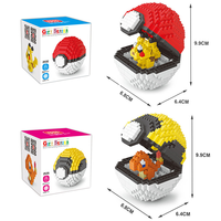 Meilleures ventes 2026 : 20 boules Pokémon différentes en briques nano plastiques, blocs de construction micro emboîtables, blocs de construction 3D pour enfants