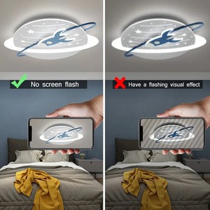 Modern LED Ceiling Light Children's Room Eye protection Ceiling Light Boys and Girls Creative Rocket Creative Cartoon Planet Lig - Product Image 2