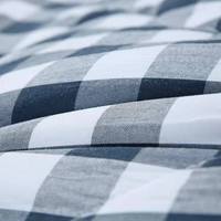Couette matelassée en polyester à carreaux imprimés avec logo personnalisé, certifiée Oeko-Tex, respirante et douce, pour la maison et la chambre à coucher, OEM ODM